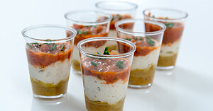 Verrines de poivrons