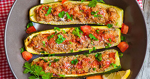 Courgettes farcies légères