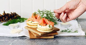 Blinis au saumon