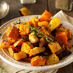Poêlée de carottes et de topinambours au thym
