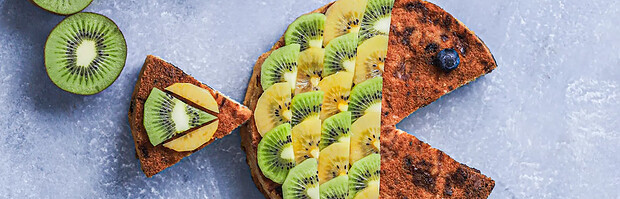Gâteau au kiwi jaune Zespri™ SunGold™ !