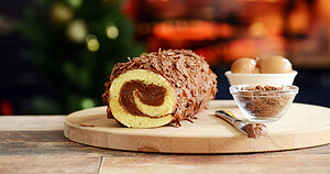Bûche au chocolat