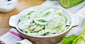 Salade de concombre au yaourt
